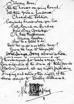 Assignment letter, 3 February 1911