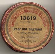 Poor Old England, Edison cylinder